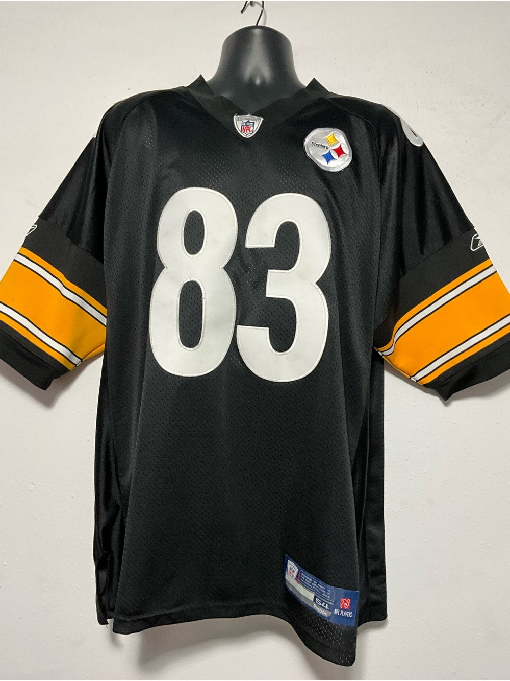 Vintage Reebok NFL Pittsburgh Steelers Heath Miller #83 Jersey Stitched Size 54